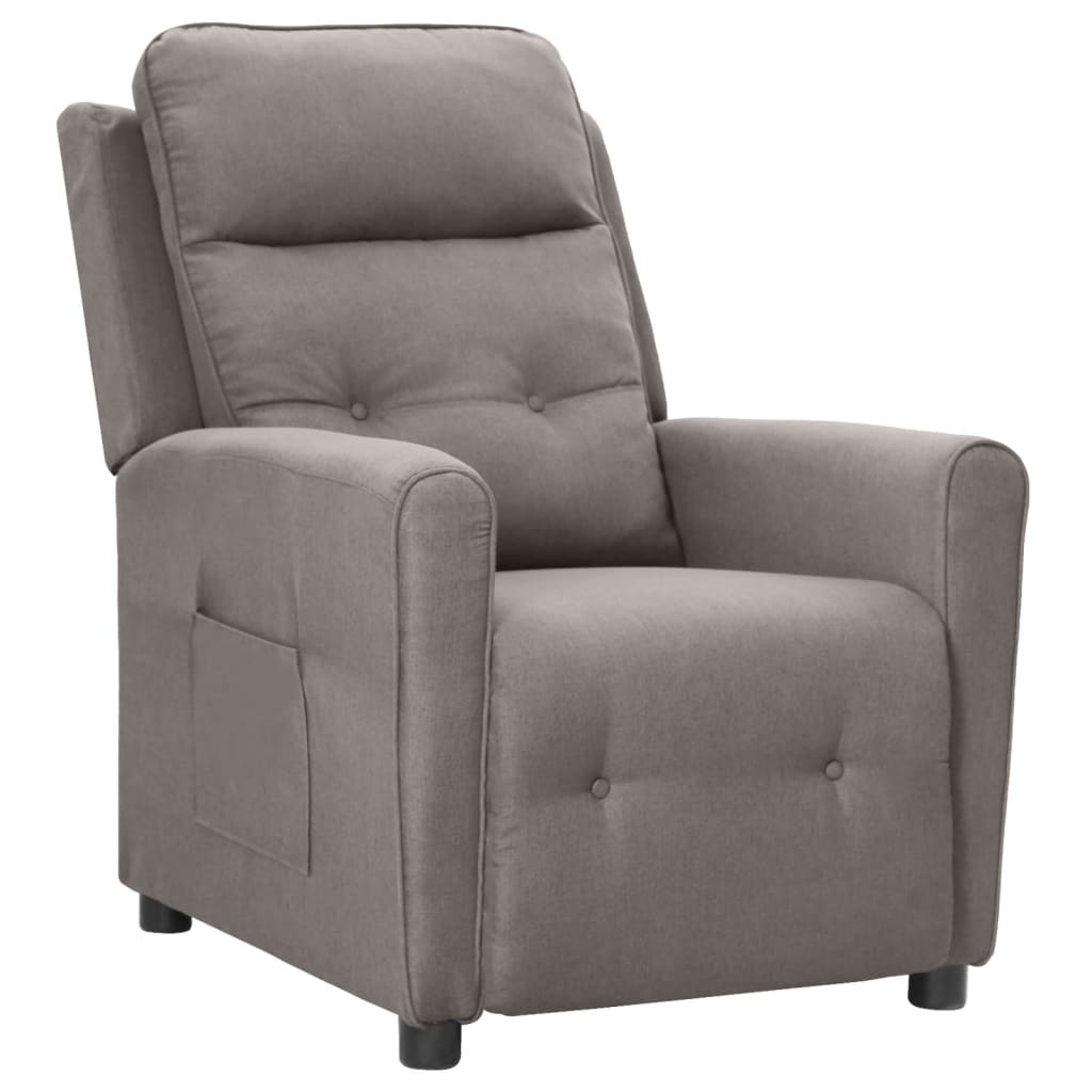Relaxsessel Taupe Stoff