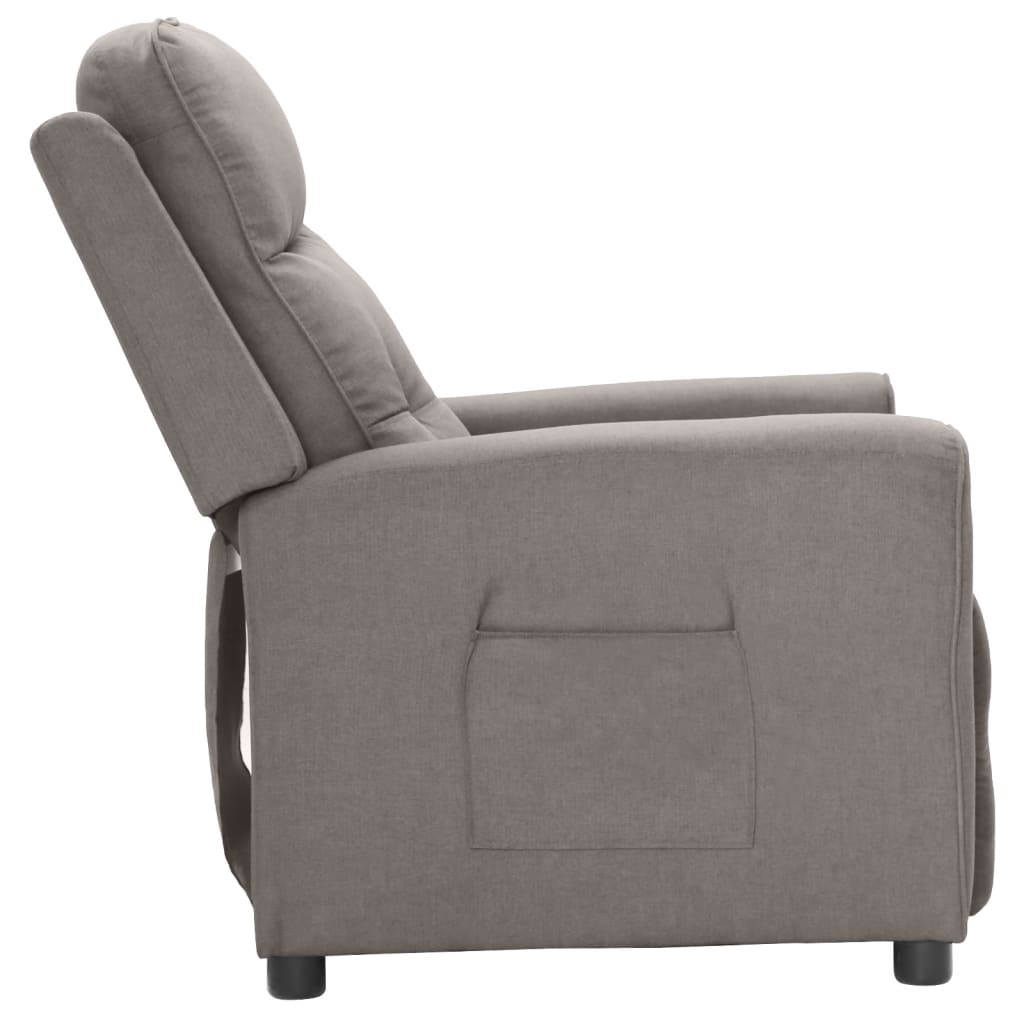 Relaxsessel Taupe Stoff