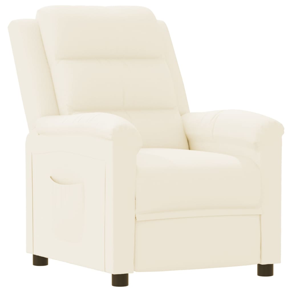 Relaxsessel Creme Kunstleder