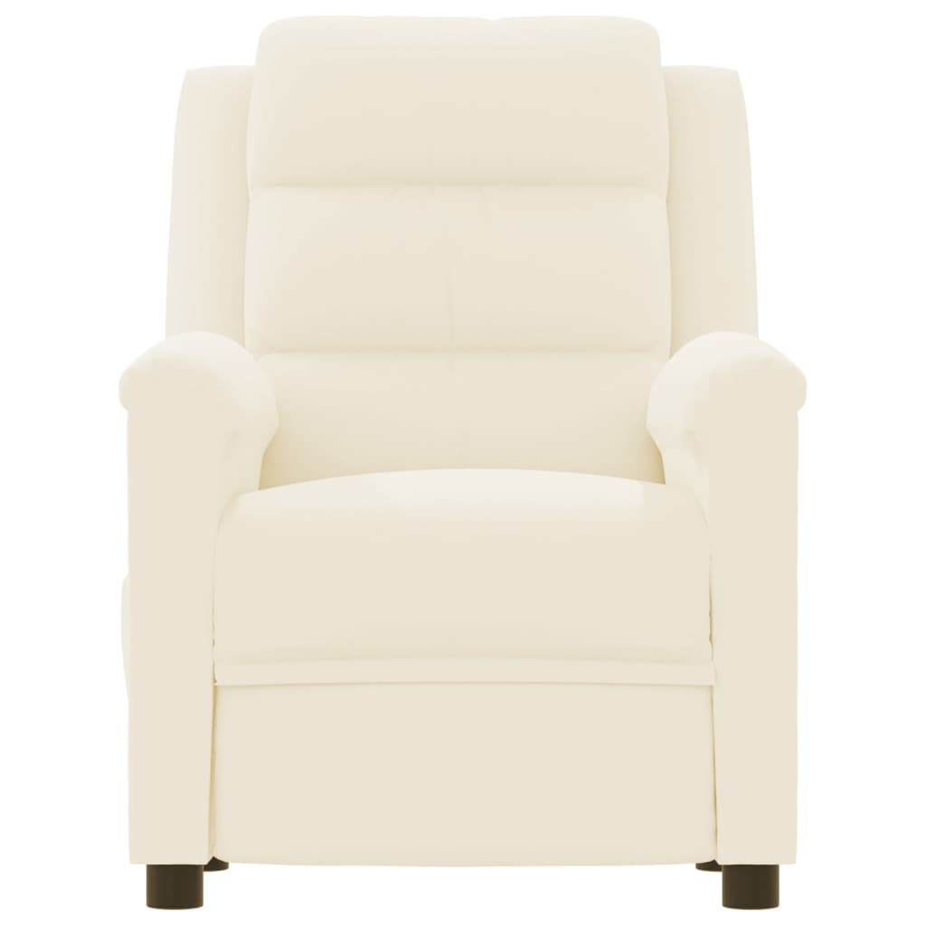 Relaxsessel Creme Kunstleder