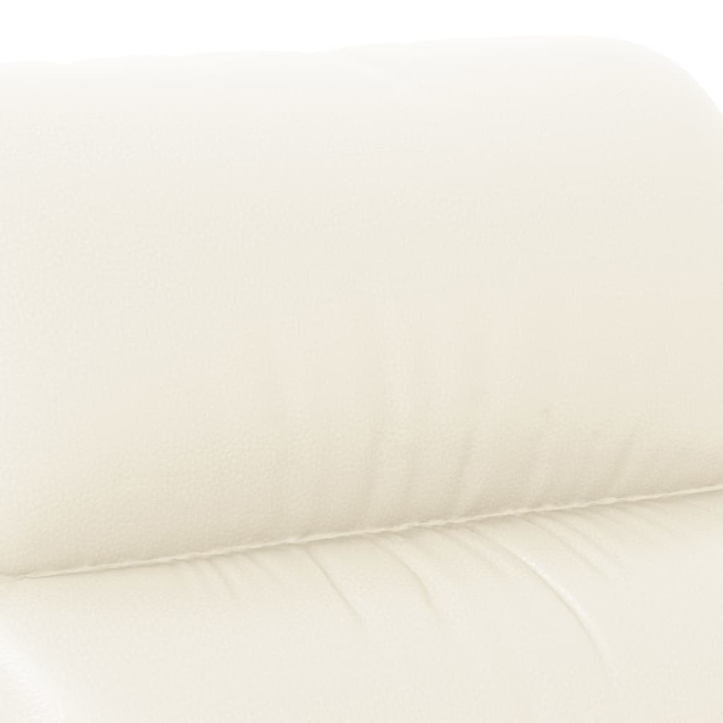 Relaxsessel Creme Kunstleder