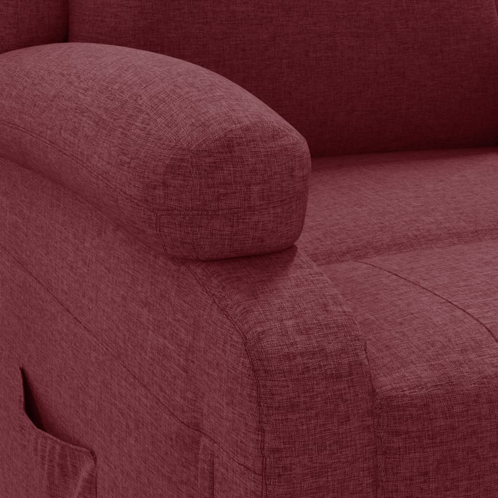 Relaxsessel Weinrot Stoff