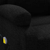 Thumbnail for Ohrensessel mit Massagefunktion Schwarz Stoff