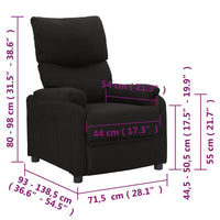 Thumbnail for Relaxsessel Schwarz Stoff