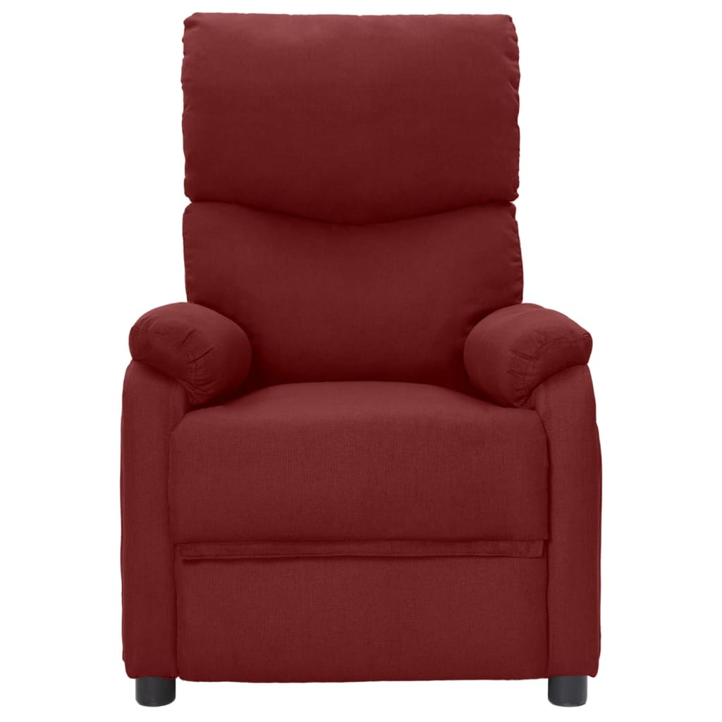 Relaxsessel Weinrot Stoff