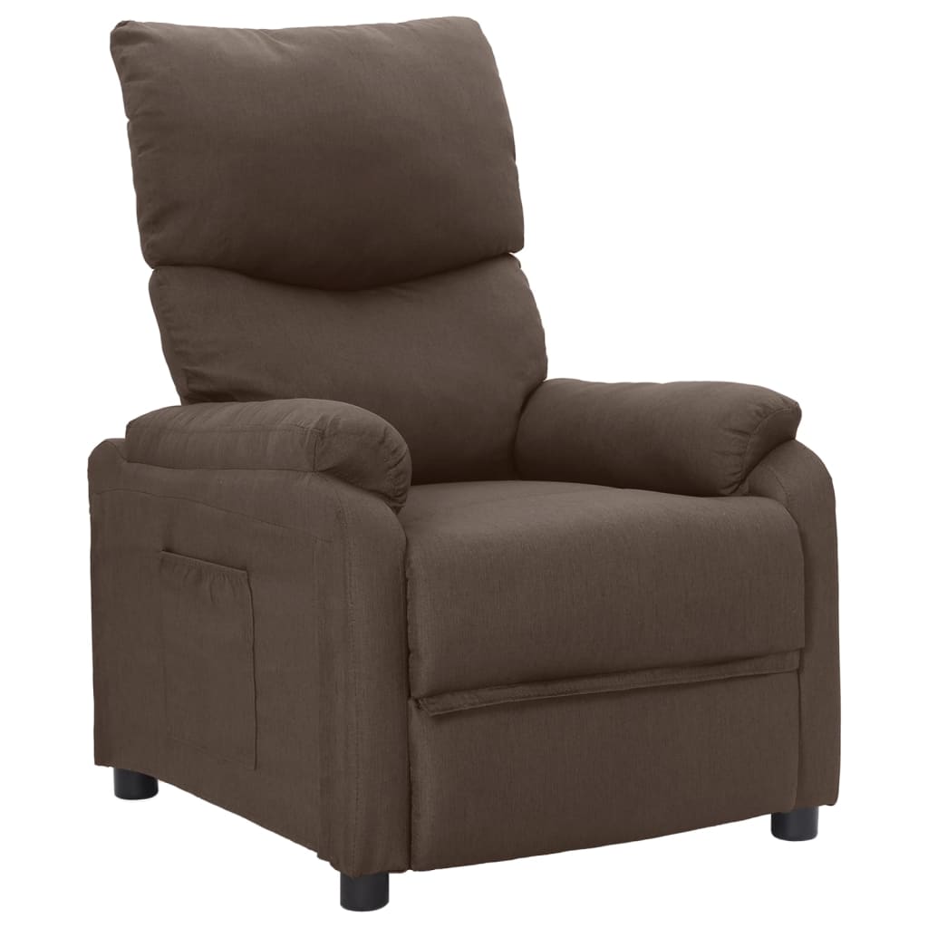 Relaxsessel Taupe Stoff