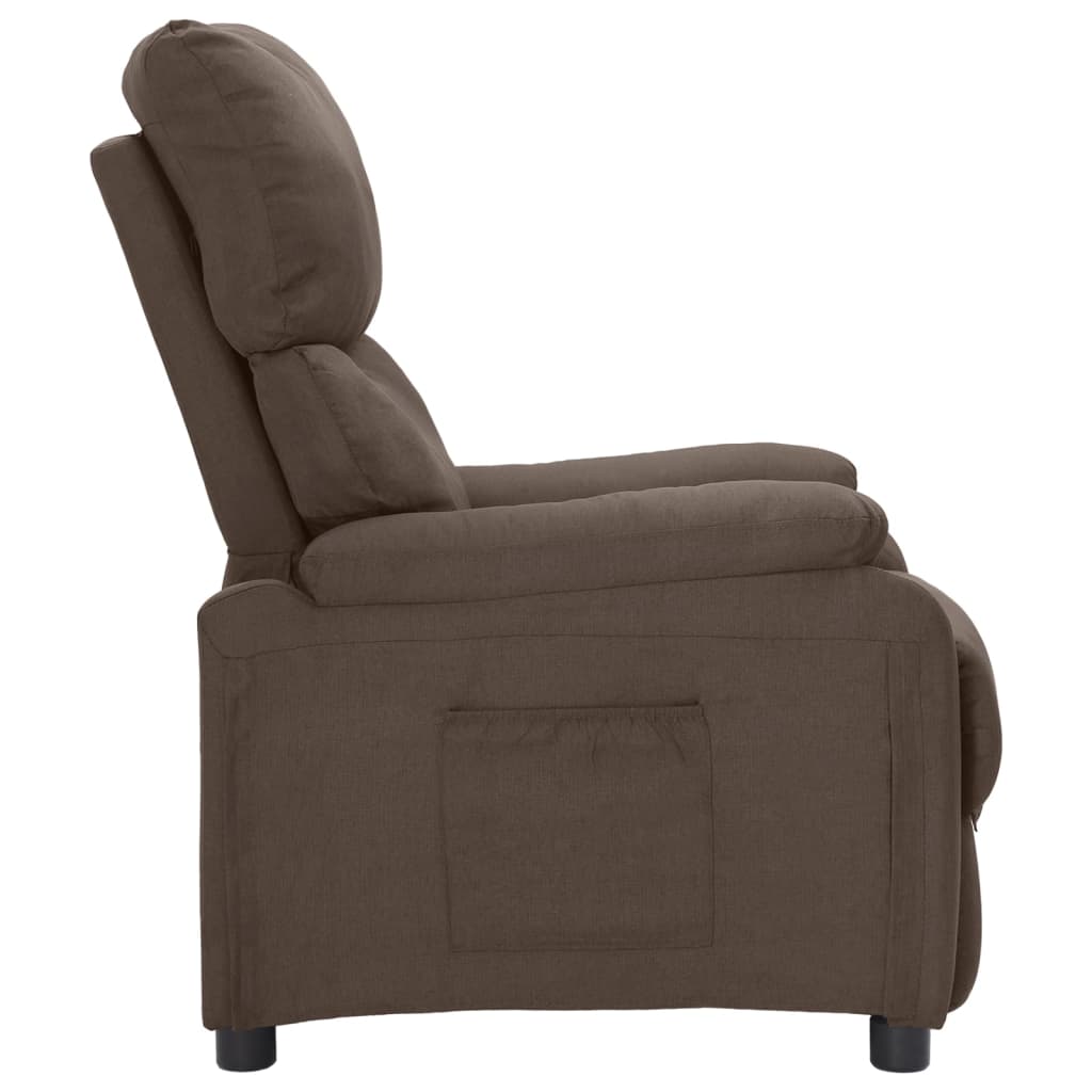 Relaxsessel Taupe Stoff