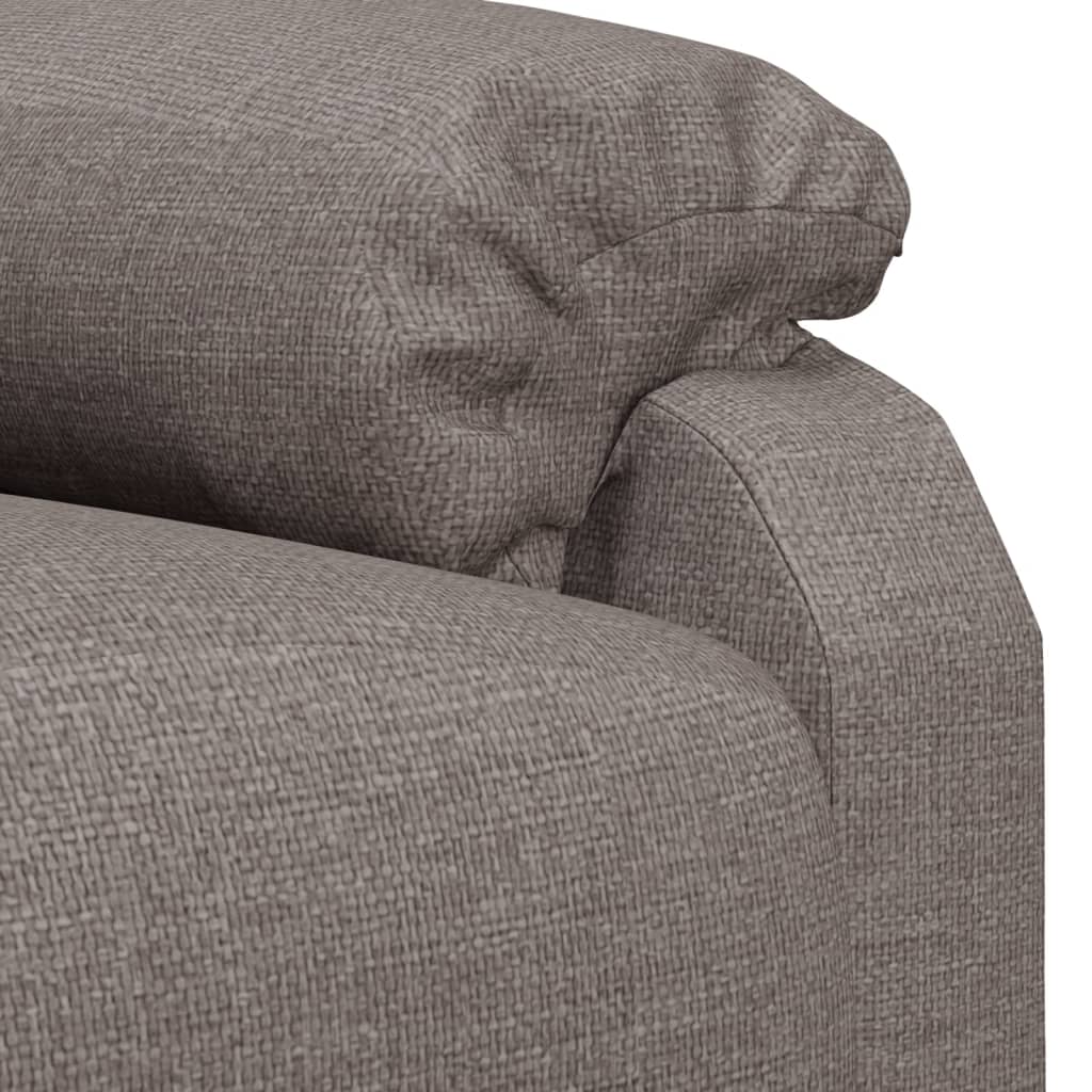Massagesessel Taupe Stoff
