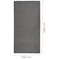 Thumbnail for Outdoor-Teppich Flachgewebe 100x200 cm Grau