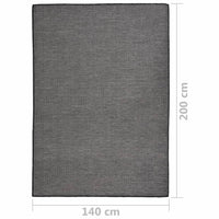 Thumbnail for Outdoor-Teppich Flachgewebe 140x200 cm Grau