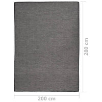 Thumbnail for Outdoor-Teppich Flachgewebe 200x280 cm Grau