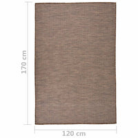 Thumbnail for Outdoor-Teppich Flachgewebe 120x170 cm Braun