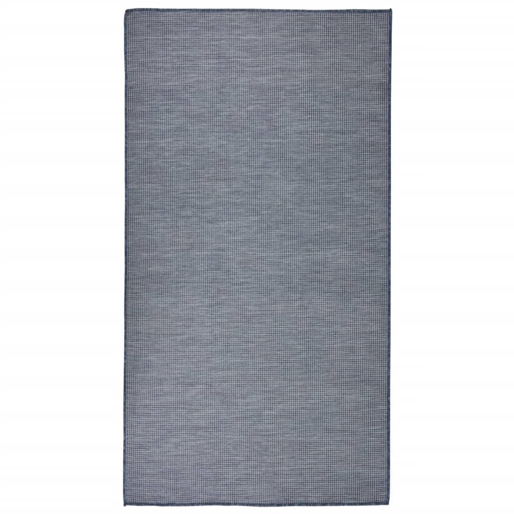 Outdoor-Teppich Flachgewebe 80x150 cm Blau