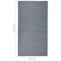 Thumbnail for Outdoor-Teppich Flachgewebe 80x150 cm Blau