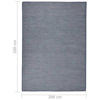 Thumbnail for Outdoor-Teppich Flachgewebe 200x280 cm Blau