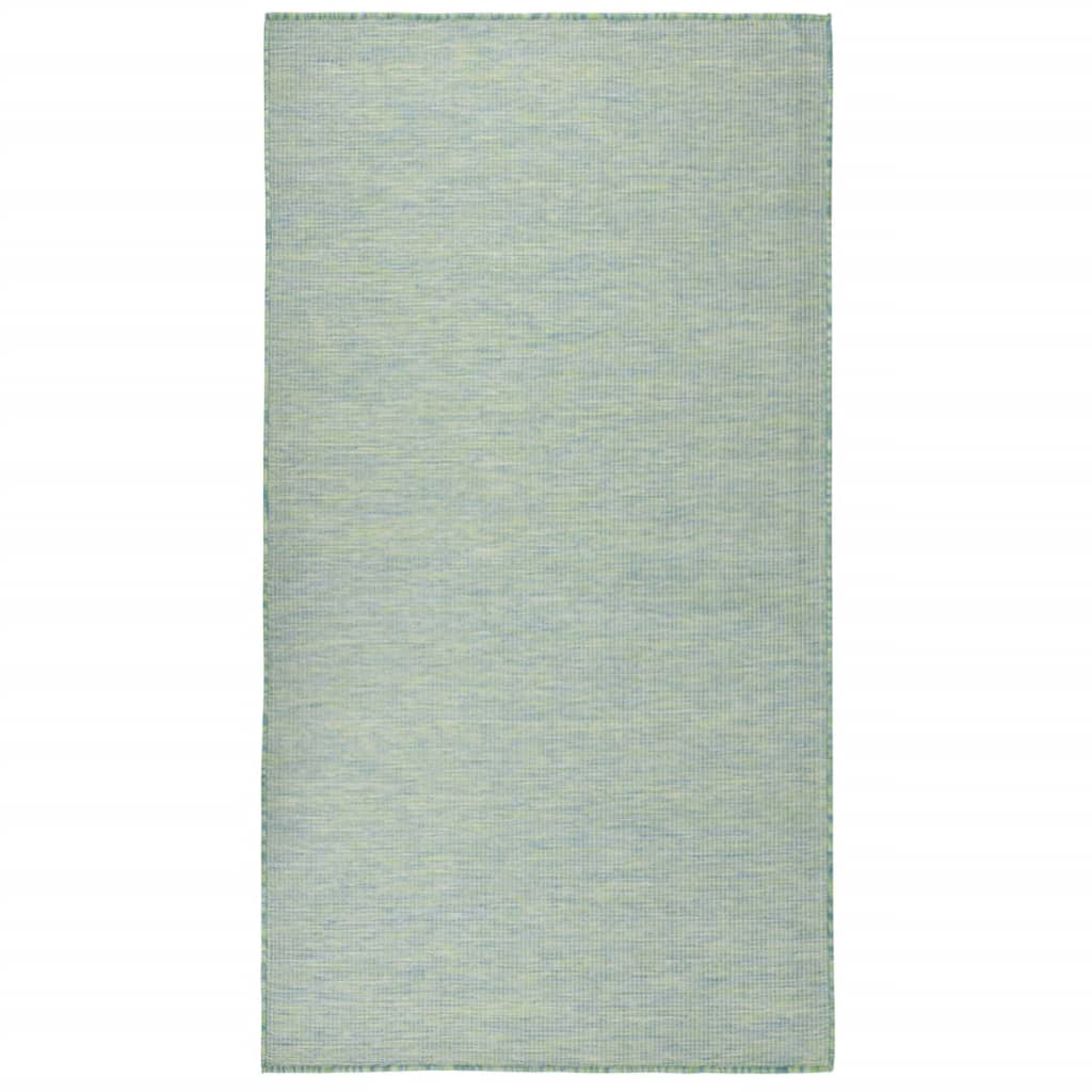 Outdoor-Teppich Flachgewebe 80x150 cm Türkis