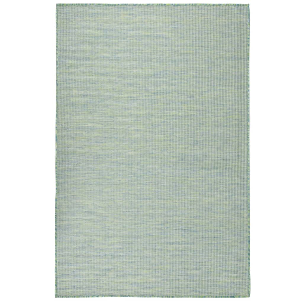 Outdoor-Teppich Flachgewebe 120x170 cm Türkis