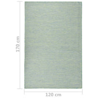 Thumbnail for Outdoor-Teppich Flachgewebe 120x170 cm Türkis