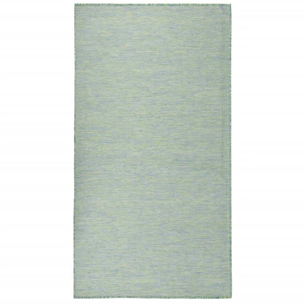 Outdoor-Teppich Flachgewebe 140x200 cm Türkis