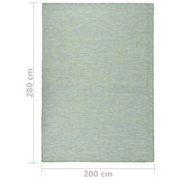 Thumbnail for Outdoor-Teppich Flachgewebe 200x280 cm Türkis