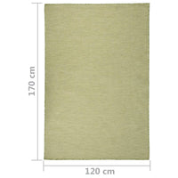 Thumbnail for Outdoor-Teppich Flachgewebe 120x170 cm Grün
