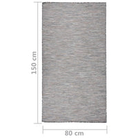 Thumbnail for Outdoor-Teppich Flachgewebe 80x150 cm Braun und Schwarz