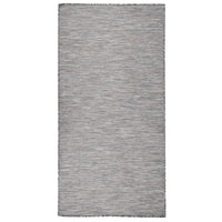 Thumbnail for Outdoor-Teppich Flachgewebe 100x200 cm Braun und Schwarz