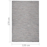Thumbnail for Outdoor-Teppich Flachgewebe 120x170 cm Braun und Schwarz