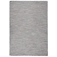 Thumbnail for Outdoor-Teppich Flachgewebe 160x230 cm Braun und Schwarz