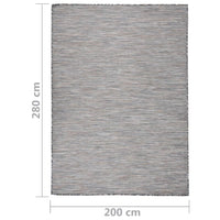 Thumbnail for Outdoor-Teppich Flachgewebe 200x280 cm Braun und Schwarz