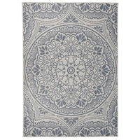 Thumbnail for Outdoor-Teppich Flachgewebe 120x170 cm Blaues Muster