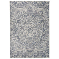 Thumbnail for Outdoor-Teppich Flachgewebe 160x230 cm Blaues Muster