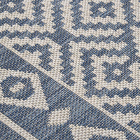 Thumbnail for Outdoor-Teppich Flachgewebe 160x230 cm Blau Gestreift