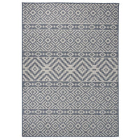Thumbnail for Outdoor-Teppich Flachgewebe 200x280 cm Blau Gestreift