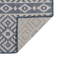 Thumbnail for Outdoor-Teppich Flachgewebe 200x280 cm Blau Gestreift