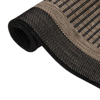 Thumbnail for Outdoor-Teppich Flachgewebe 120x170 cm Dunkelbraun