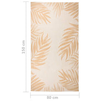 Thumbnail for Outdoor-Teppich Flachgewebe 80x150 cm Blattmuster