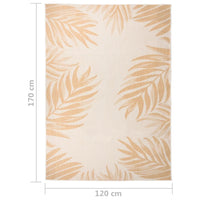Thumbnail for Outdoor-Teppich Flachgewebe 120x170 cm Blattmuster