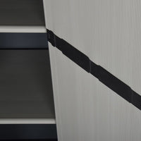Thumbnail for Garten-Lagerschrank mit 3 Böden Grau & Schwarz 68x40x168 cm
