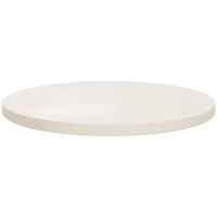 Thumbnail for Tischplatte Weiß Ø50x2,5 cm Massivholz Kiefer