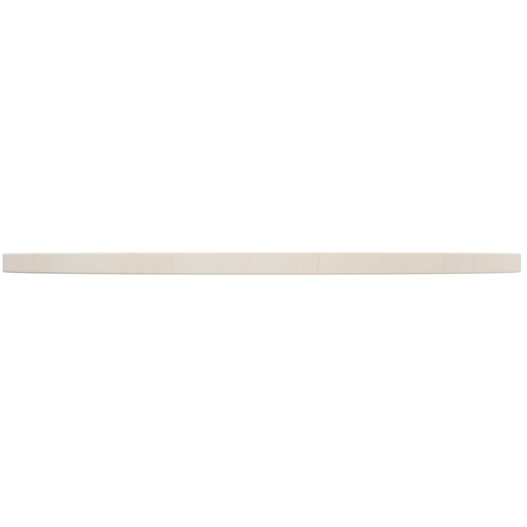 Tischplatte Weiß Ø70x2,5 cm Massivholz Kiefer