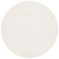 Thumbnail for Tischplatte Weiß Ø80x2,5 cm Massivholz Kiefer