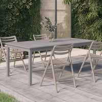 Thumbnail for Gartentisch Grau 200x100x75 cm Massivholz Akazie