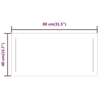 Thumbnail for LED-Badspiegel 80x40 cm