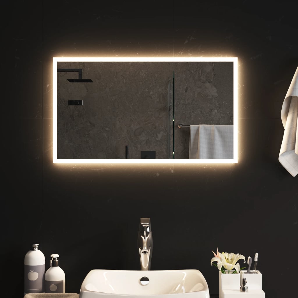 LED-Badspiegel 70x40 cm