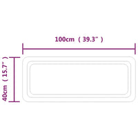 Thumbnail for LED-Badspiegel 100x40 cm