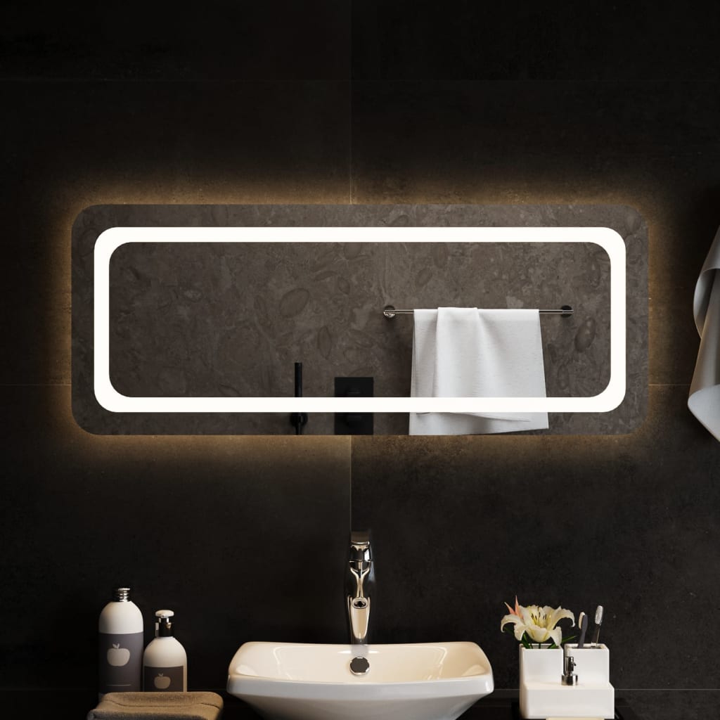 LED-Badspiegel 100x40 cm