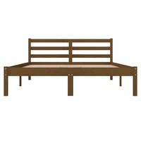 Thumbnail for Massivholzbett Kiefer 135x190 cm Honigbraun