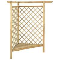 Thumbnail for Eckpergola mit Bank 166x81x174 cm Kiefernholz Imprägniert