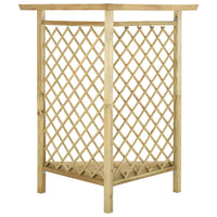 Thumbnail for Eckpergola mit Bank 166x81x174 cm Kiefernholz Imprägniert